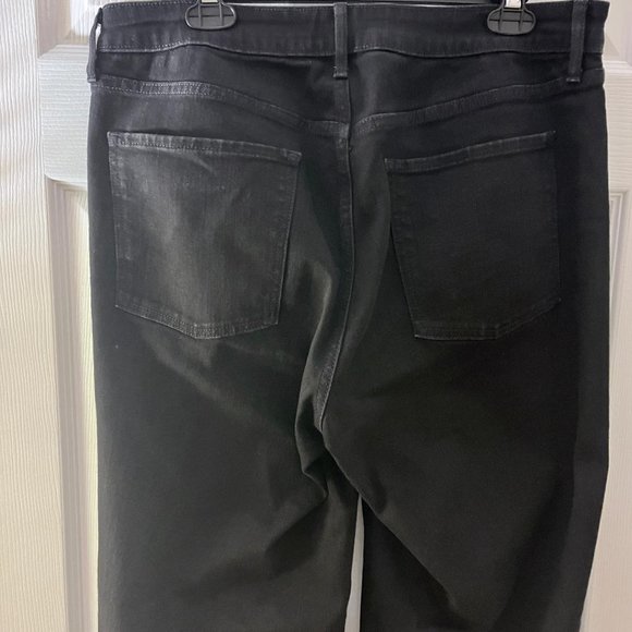 Old Navy High-Waisted Wow Black-Wash Wide-Leg Jeans for Women, Size 14, NWOT - Picture 3 of 6
